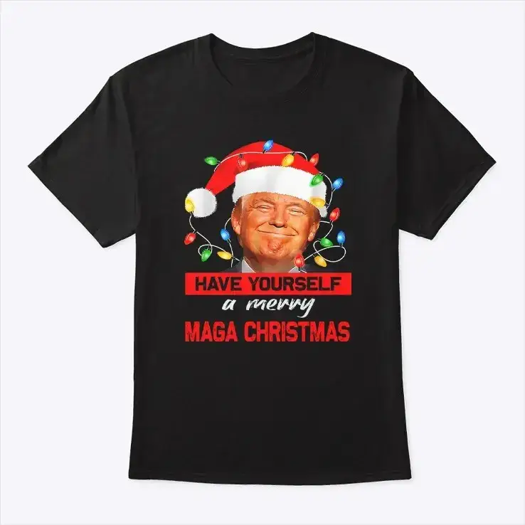 Funny Santa Trump Have Yourself A Merry Maga Christmas Shirt Funny Santa Trump Have Yourself A Merry Maga Christmas Shirt