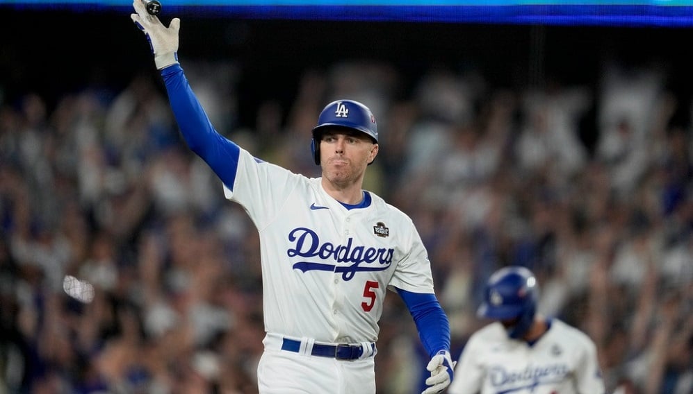 Freddie Freeman She Is Gone Game 1 Walk-Off Grand Slam T Shirt 8 Freddie Freeman wins Game 1 with 1st walk-off grand slam in World Series history