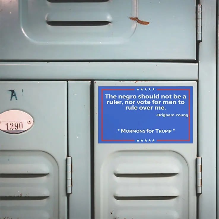 The Negro Should Not Be A Ruler Nor Vote For Men To Rule Over Me Brigham Young Car Magnet The Negro Should Not Be A Ruler Nor Vote For Men To Rule Over Me Brigham Young Car Magnet