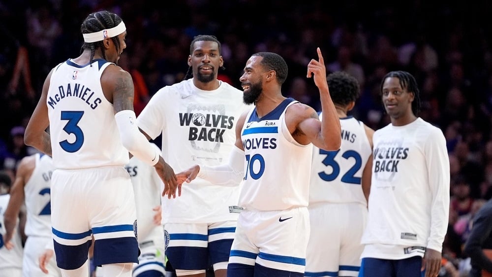 The shirt shows the pride of being a Minnesota Timberwolves fan