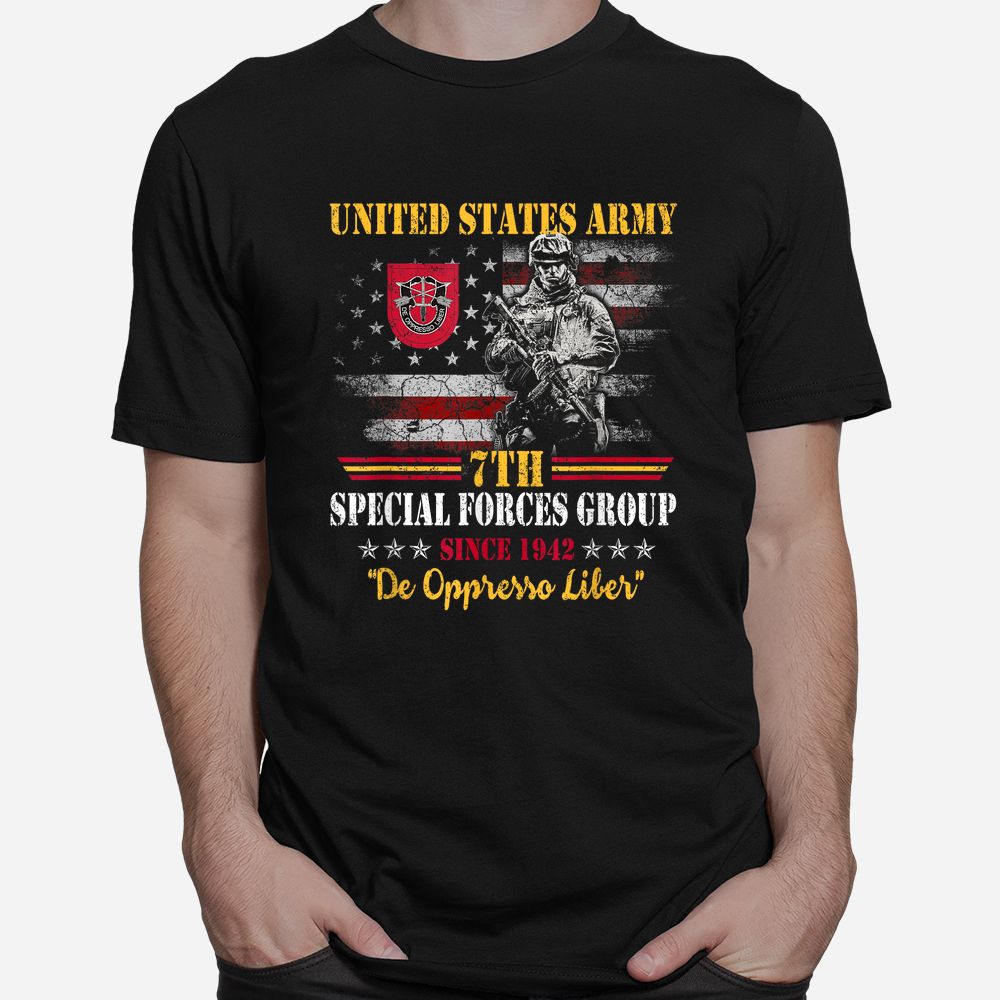 7th Special Forces Group US Flag Veteran 7th SFG Patriotic Shirt 7th Special Forces Group US Flag Veteran 7th SFG Patriotic Shirt