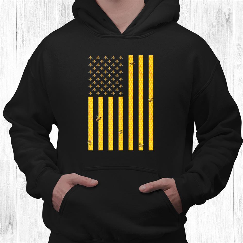 American Flag Honeycomb Honey Bee Beekeeping Beekeeper Shirt American Flag Honeycomb Honey Bee Beekeeping Beekeeper Shirt