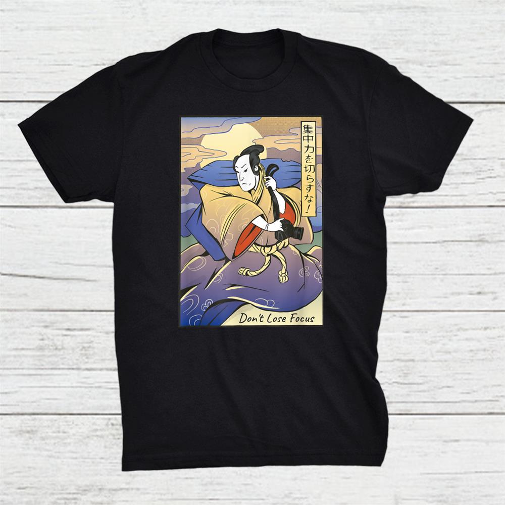 Ancient Japanese Retro Samurai Warrior Photographer Shirt Ancient Japanese Retro Samurai Warrior Photographer Shirt