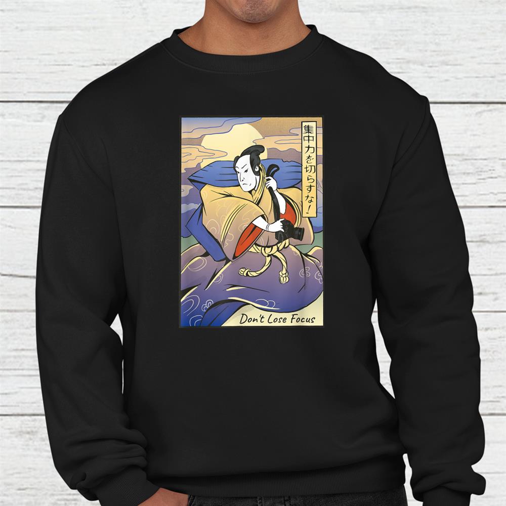 Ancient Japanese Retro Samurai Warrior Photographer Shirt Ancient Japanese Retro Samurai Warrior Photographer Shirt