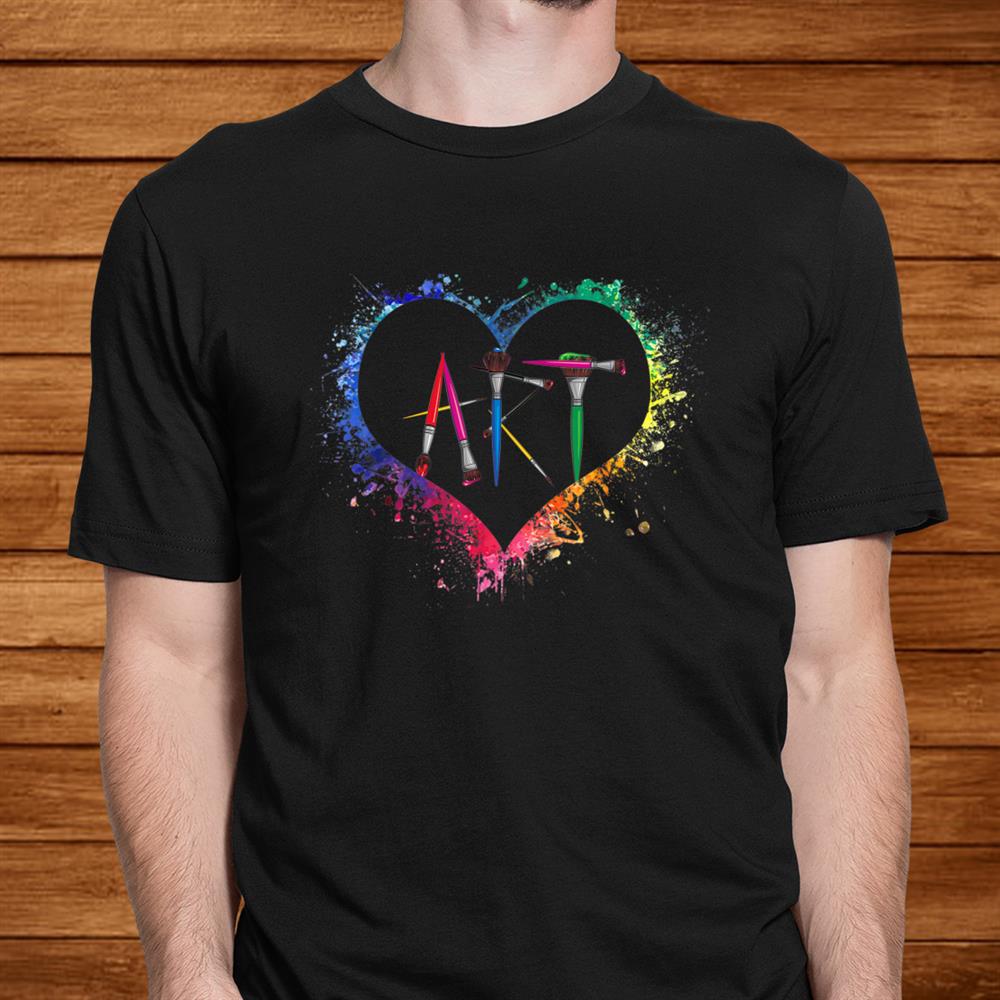 Artist Art Teacher Shirt Colorfull Paint Palette Heart Shirt Artist Art Teacher Shirt Colorfull Paint Palette Heart Shirt
