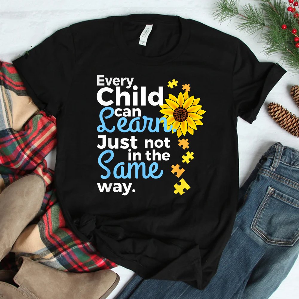 Autism Special Education Teacher Sunflower Shirt Autism Special Education Teacher Sunflower Shirt