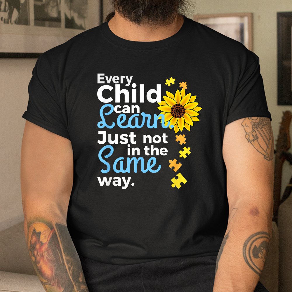 Autism Special Education Teacher Sunflower Shirt Autism Special Education Teacher Sunflower Shirt