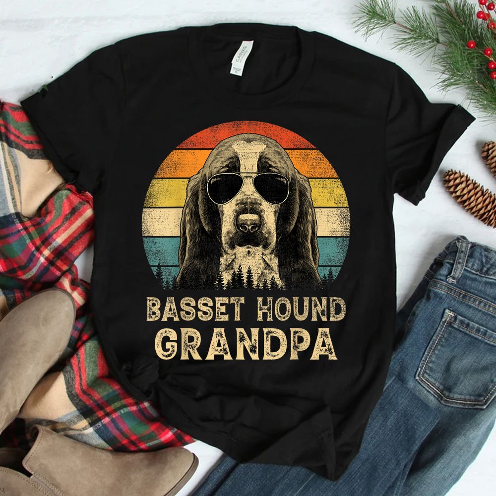 Basset Hound Grandpa Dog Shirt Basset Hound Grandpa Dog Shirt