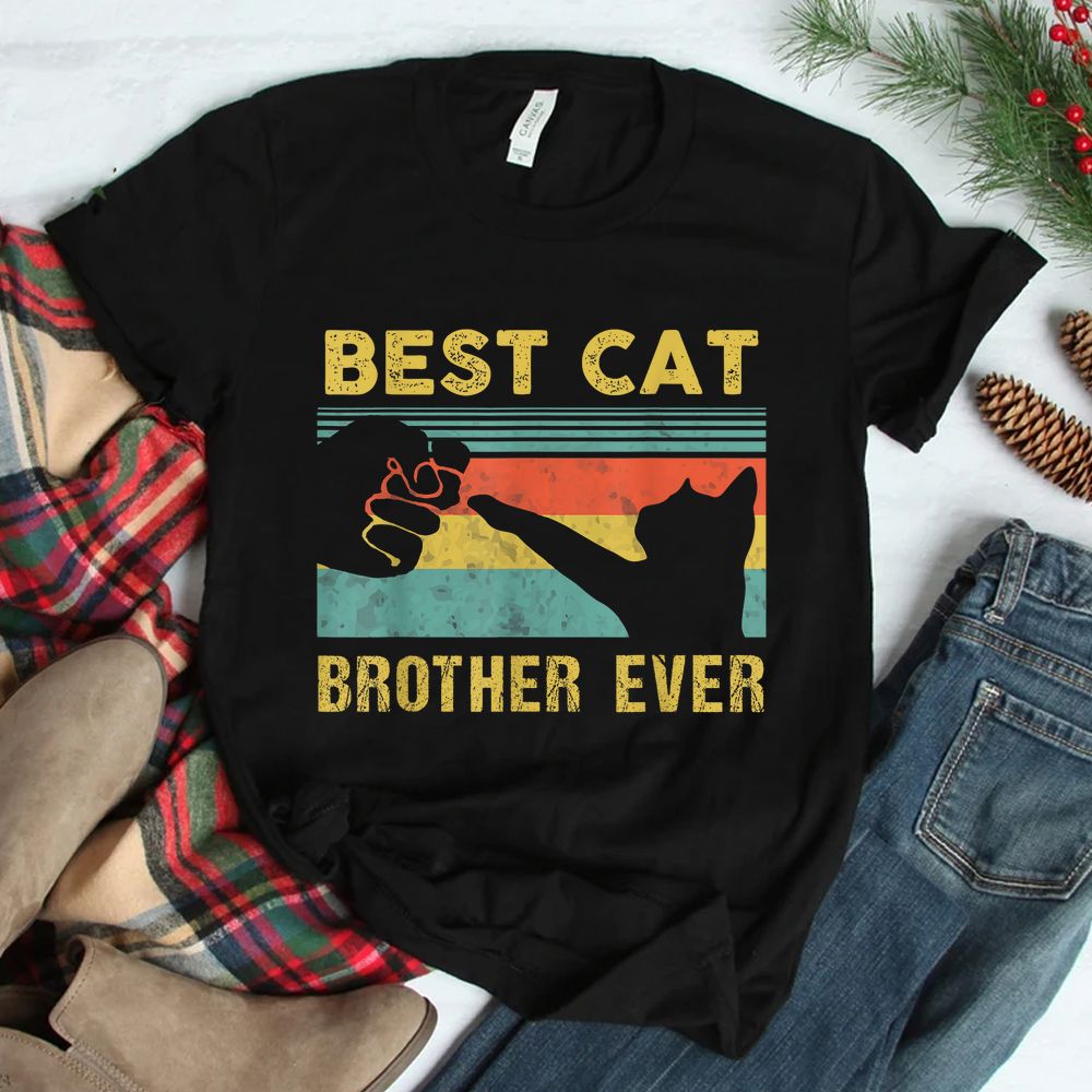 Best Cat Brother Ever Vintage Cats Shirt Best Cat Brother Ever Vintage Cats Shirt