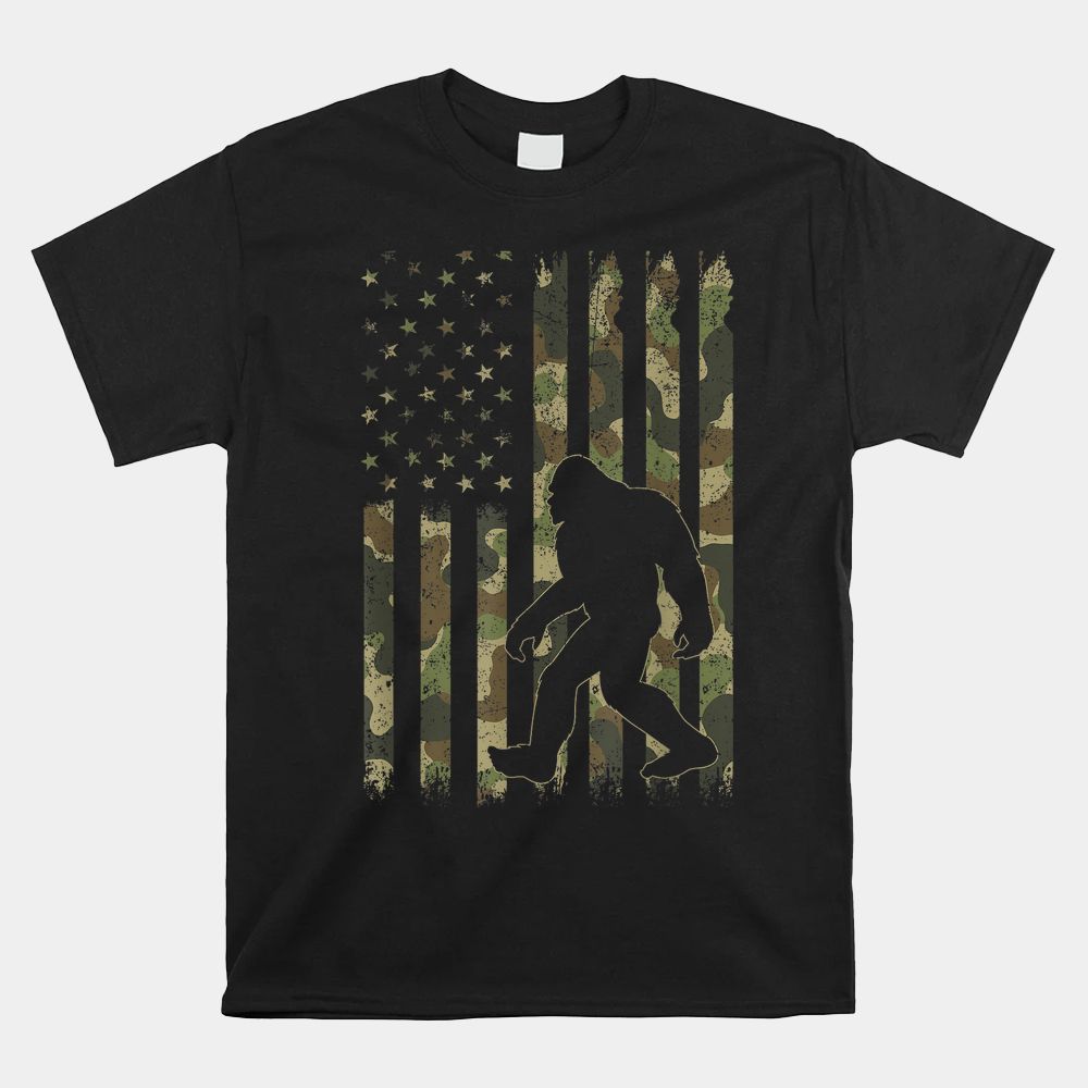Bigfoot American Flag Camo Shirt Bigfoot American Flag Camo Shirt