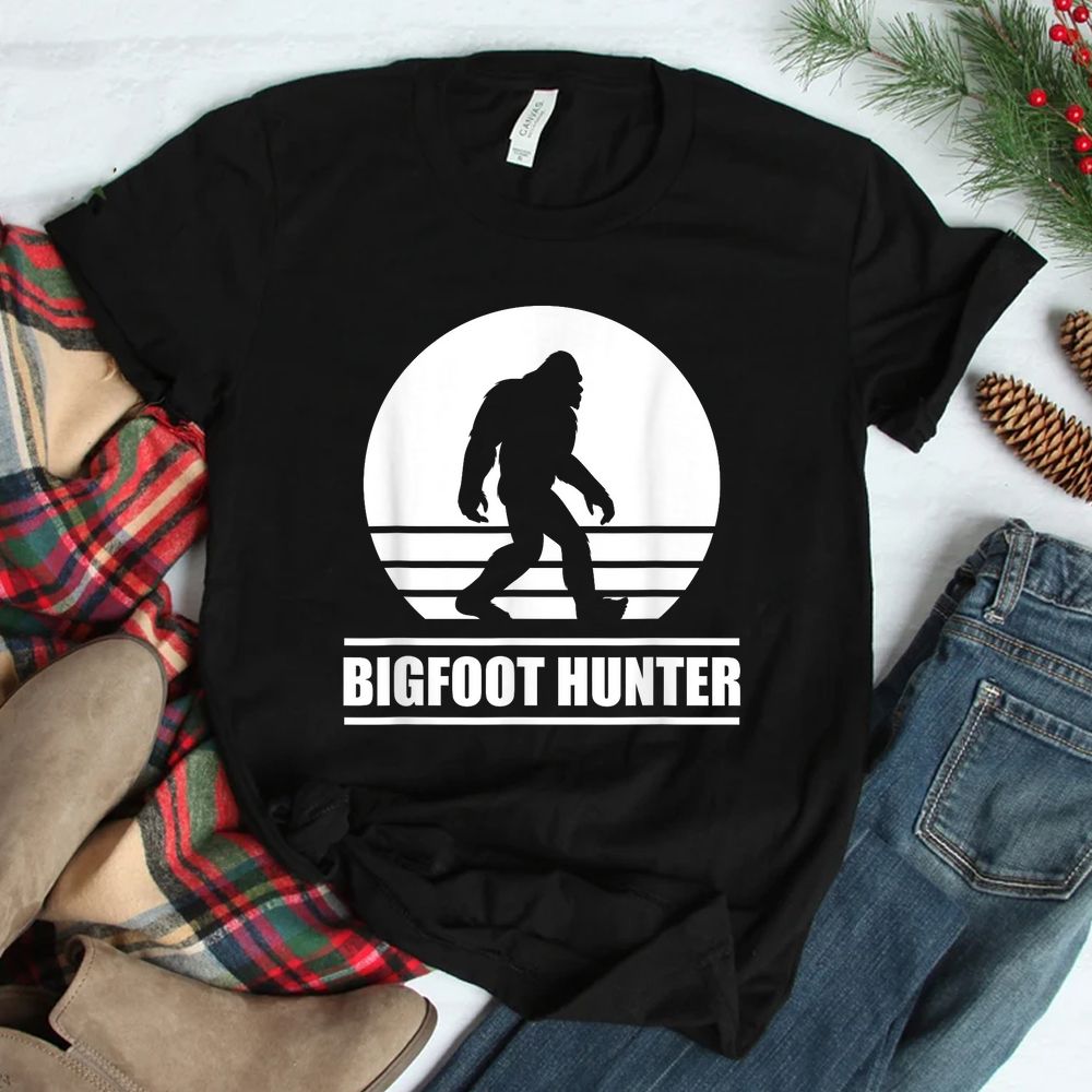 Bigfoot Hunter Pajama Shirt Funny Sleepover Shirt Bigfoot Hunter Pajama Shirt Funny Sleepover Shirt