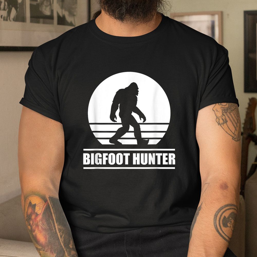 Bigfoot Hunter Pajama Shirt Funny Sleepover Shirt Bigfoot Hunter Pajama Shirt Funny Sleepover Shirt