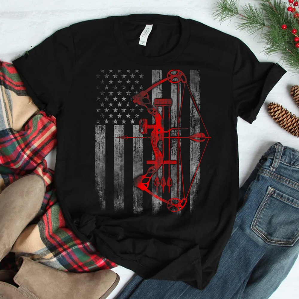 Bow Hunting Flag Archery Shirt Bow Hunting Flag Archery Shirt