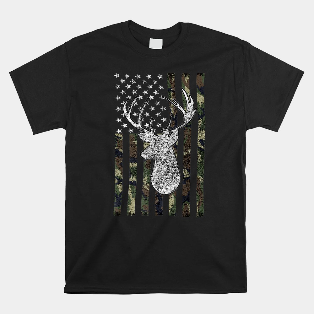 Buck Deer Hunting American Camouflage Usa Flag Shirt Buck Deer Hunting American Camouflage Usa Flag Shirt