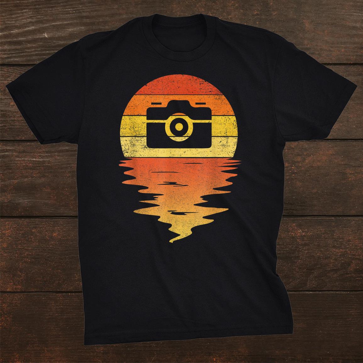 Camera Shirt Retro Sunset0s Vintage Camera Photographer Shirt Camera Shirt Retro Sunset0s Vintage Camera Photographer Shirt