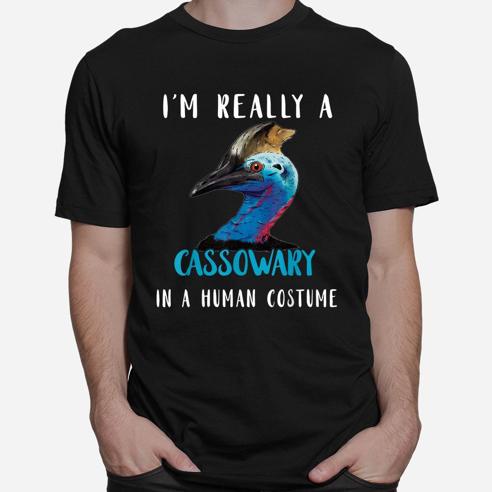 Cassowary In Human Costume Casque Cassowary Lover Birds Shirt Cassowary In Human Costume Casque Cassowary Lover Birds Shirt