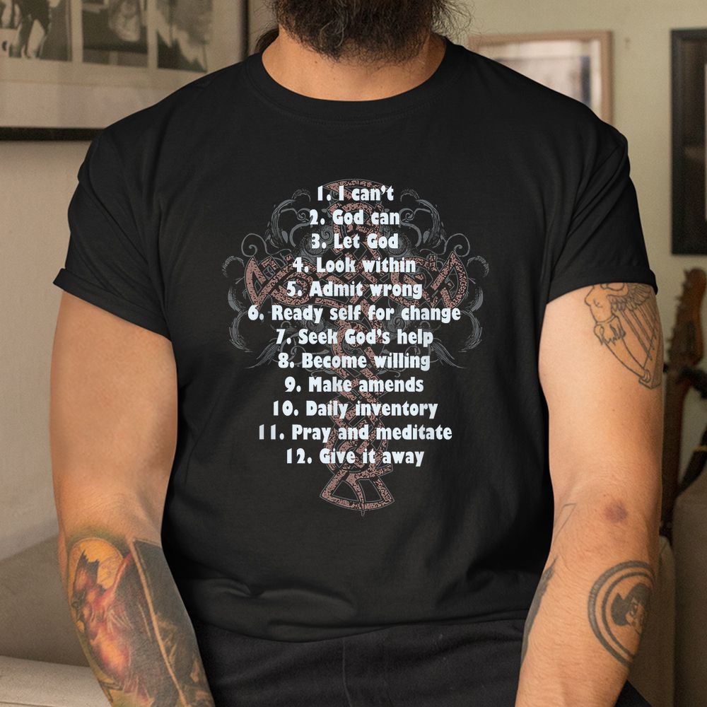 Celebrate Recovery Shirt Christian Cross 12 Step Guide Shirt Celebrate Recovery Shirt Christian Cross 12 Step Guide Shirt