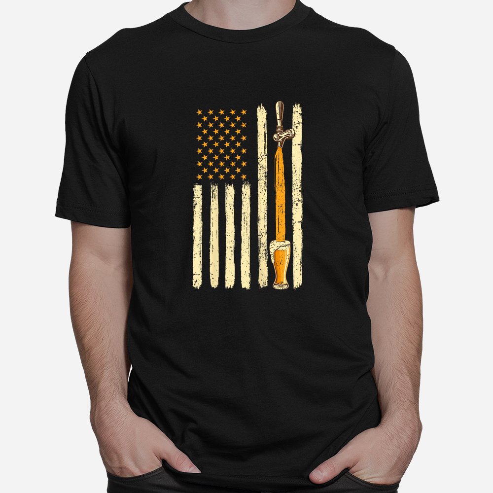 Craft Beer Tap Distressed American Flag Patriotic Alcohol Shirt Craft Beer Tap Distressed American Flag Patriotic Alcohol Shirt