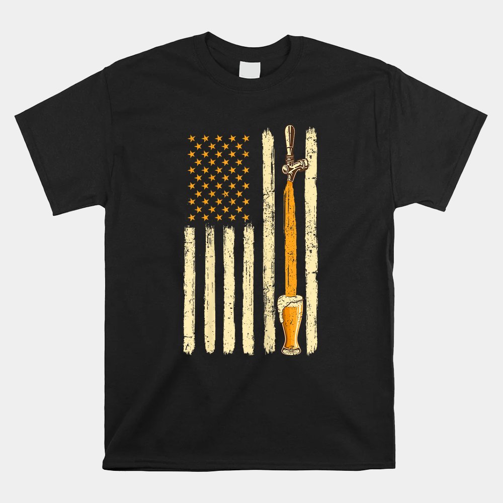 Craft Beer Tap Distressed American Flag Patriotic Alcohol Shirt Craft Beer Tap Distressed American Flag Patriotic Alcohol Shirt