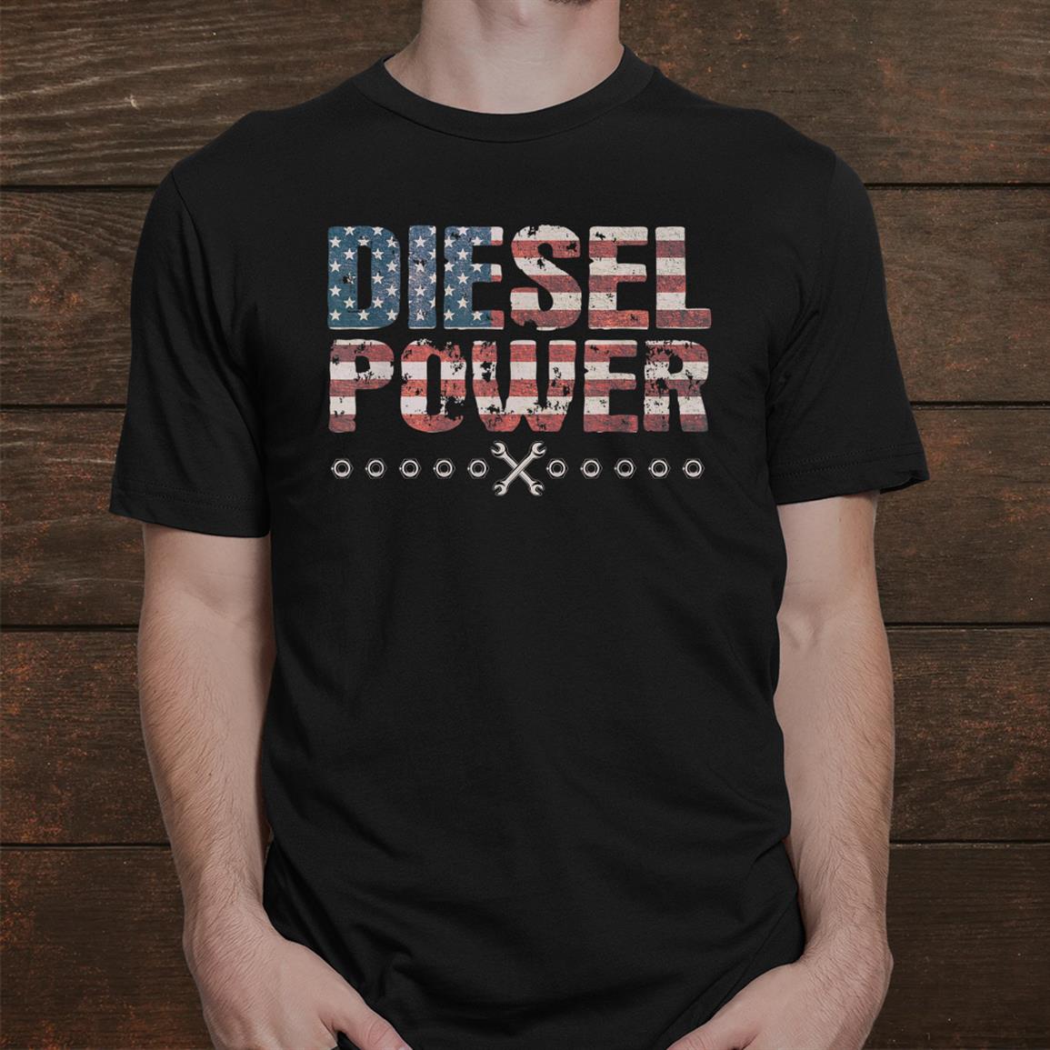 Diesel Mechanic Power Patriotic American Flag Shirt Diesel Mechanic Power Patriotic American Flag Shirt