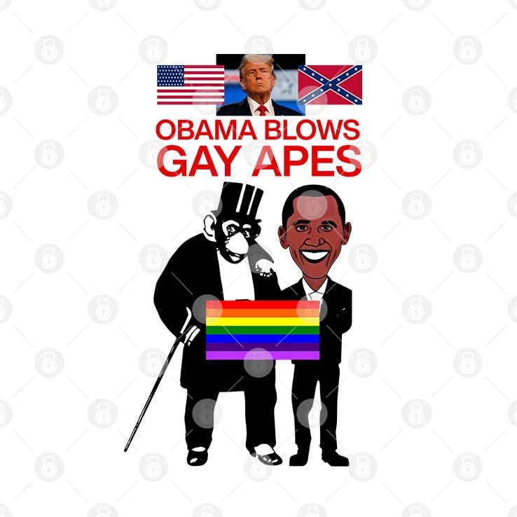 Donald Trump Obama Blows Gay Apes T Shirt Donald Trump Obama Blows Gay Apes T Shirt