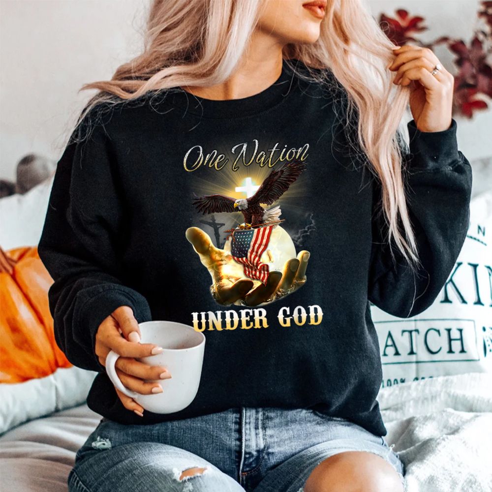 Eagle USA Christian Patriot One Nation Under God Shirt Eagle USA Christian Patriot One Nation Under God Shirt