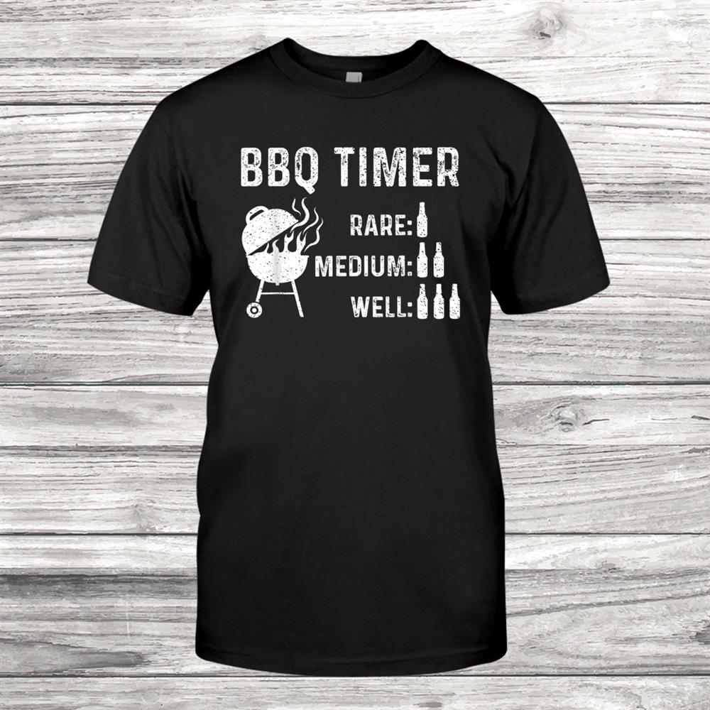 Fathers Day Bbq Kingand & Grillmaster Beer Gift Bbq Timer Shirt Fathers Day Bbq Kingand & Grillmaster Beer Gift Bbq Timer Shirt