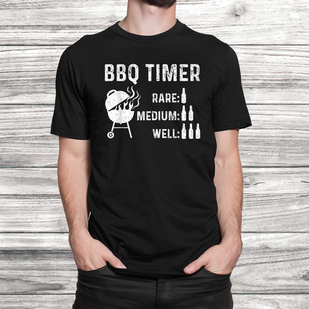 Fathers Day Bbq Kingand & Grillmaster Beer Gift Bbq Timer Shirt Fathers Day Bbq Kingand & Grillmaster Beer Gift Bbq Timer Shirt