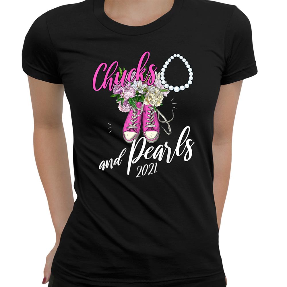 Funny Gift For Teachers Chucks And Pearls Shirt Funny Gift For Teachers Chucks And Pearls Shirt