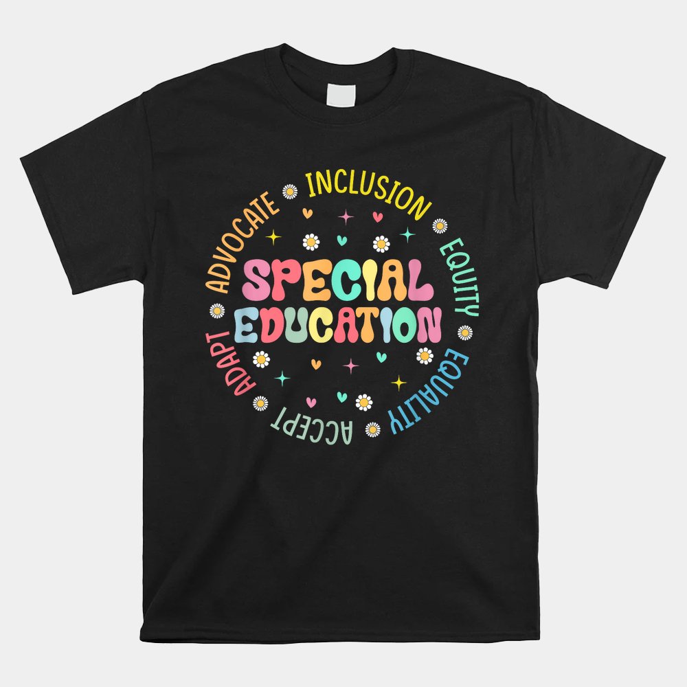 Groovy Wildflower Special Education Teacher Back To School Shirt Groovy Wildflower Special Education Teacher Back To School Shirt