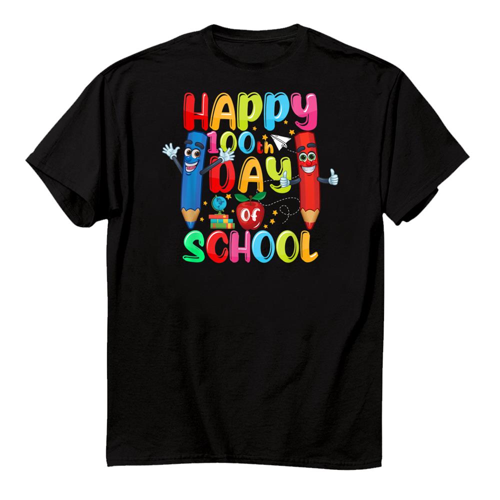 Happy00th Day Of School Student Teacher Gift Women Kids Shirt Happy00th Day Of School Student Teacher Gift Women Kids Shirt