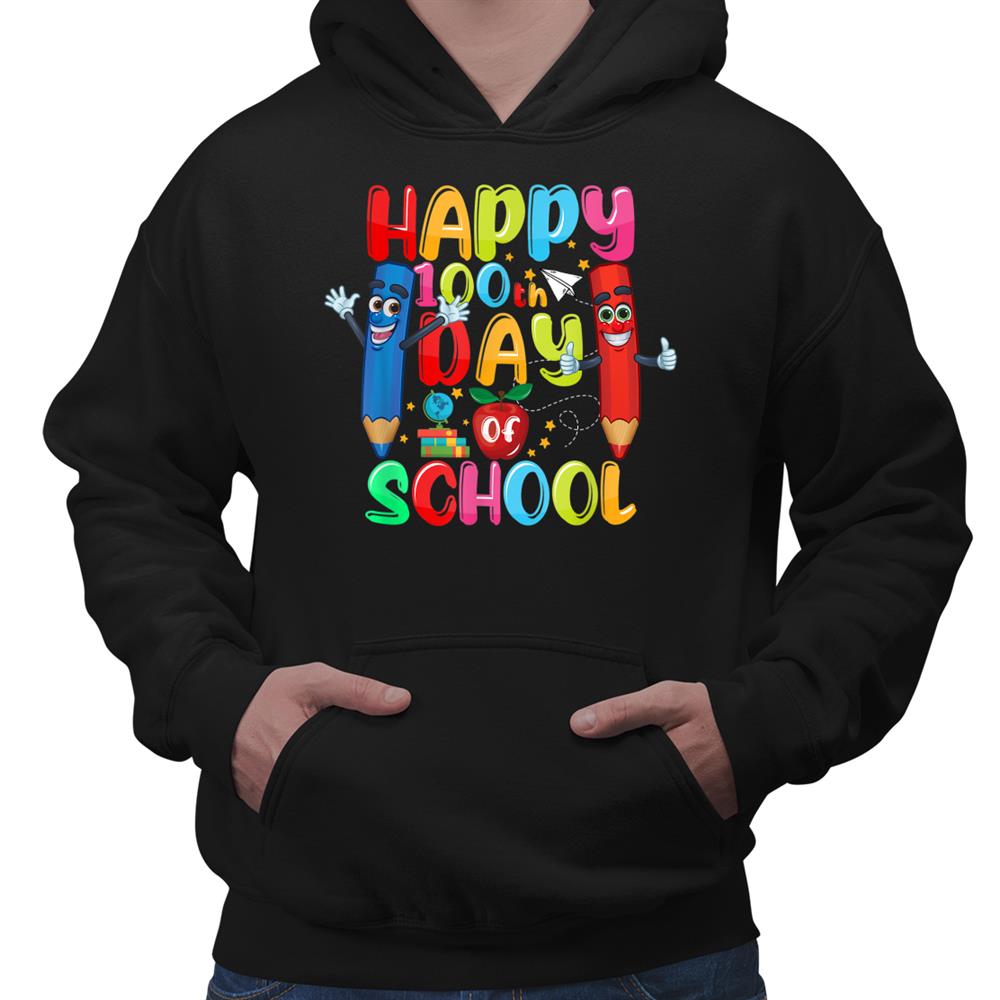 Happy00th Day Of School Student Teacher Gift Women Kids Shirt Happy00th Day Of School Student Teacher Gift Women Kids Shirt