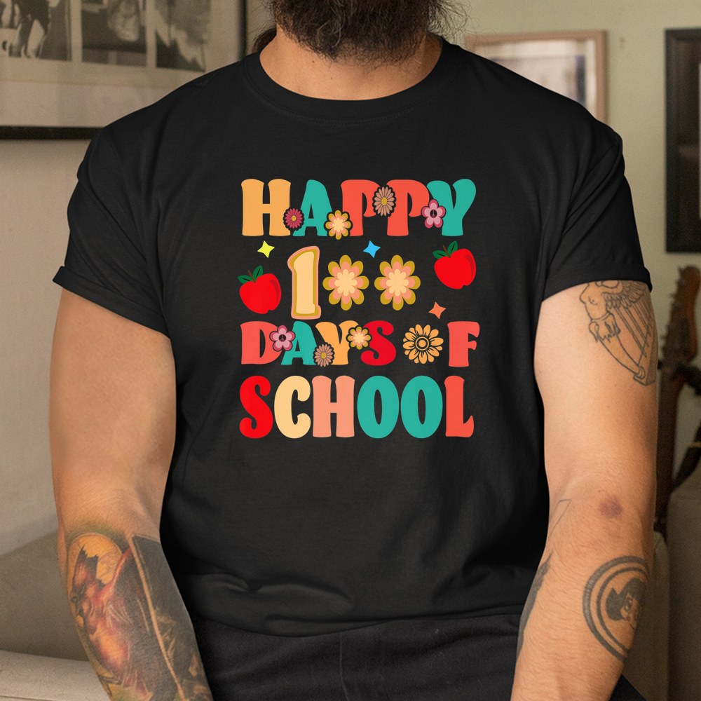 Happy 100th Day Of School Teacher Student 100 Days Smarter Shirt Happy 100th Day Of School Teacher Student 100 Days Smarter Shirt