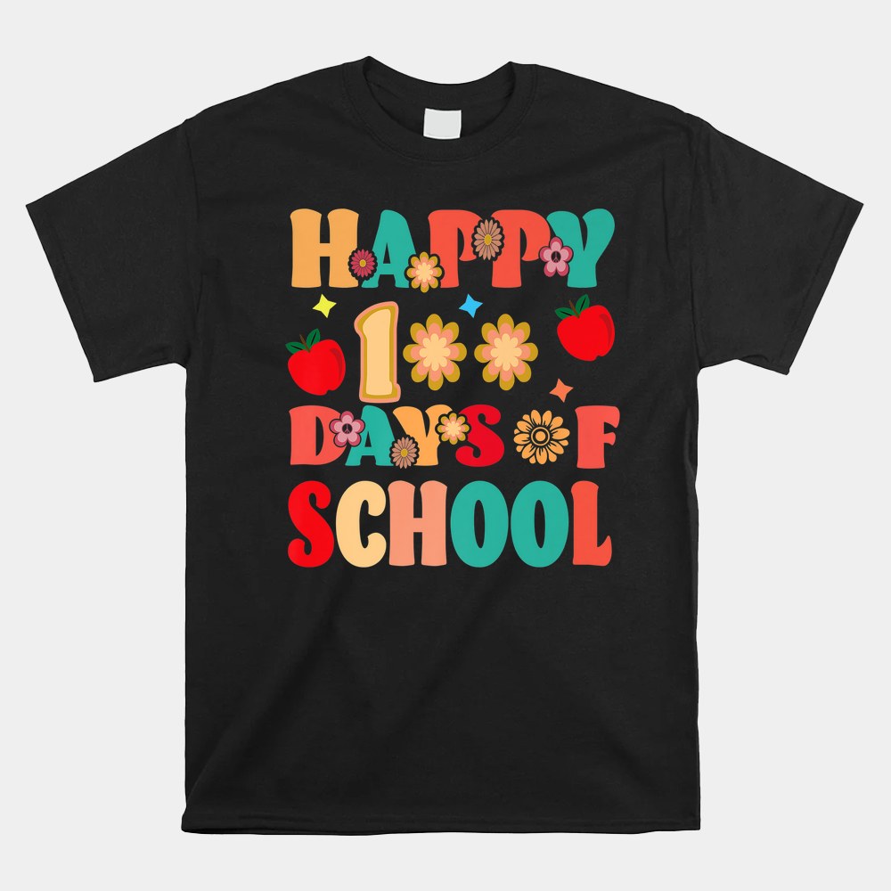 Happy 100th Day Of School Teacher Student 100 Days Smarter Shirt Happy 100th Day Of School Teacher Student 100 Days Smarter Shirt