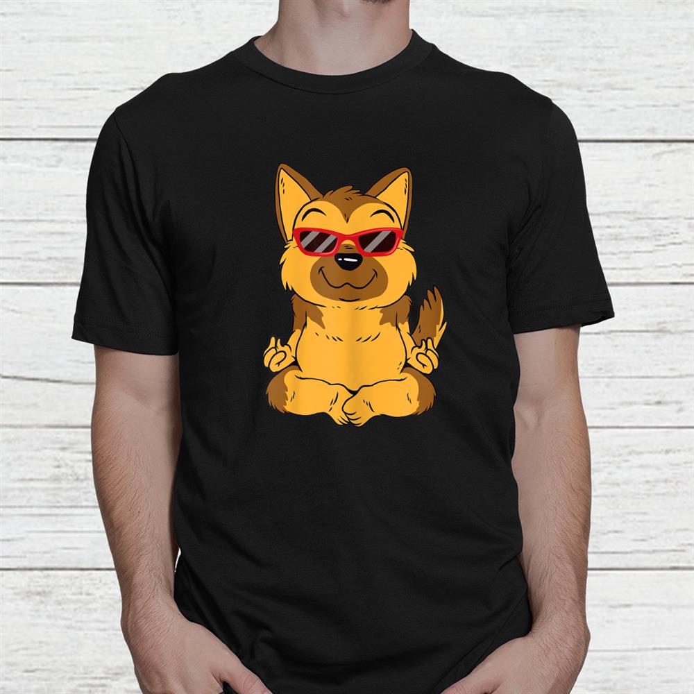 Hipster Dog Doing Yoga Meditation Funny Animal Lover Shirt Hipster Dog Doing Yoga Meditation Funny Animal Lover Shirt