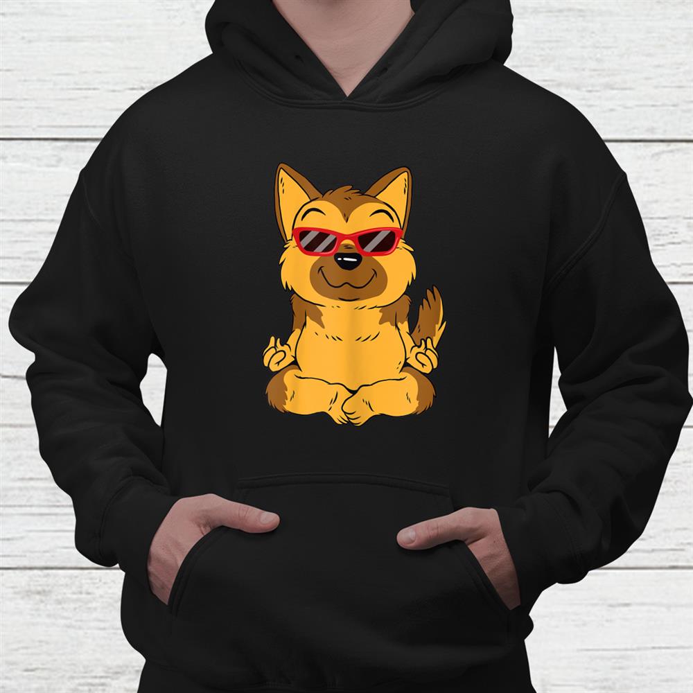 Hipster Dog Doing Yoga Meditation Funny Animal Lover Shirt Hipster Dog Doing Yoga Meditation Funny Animal Lover Shirt