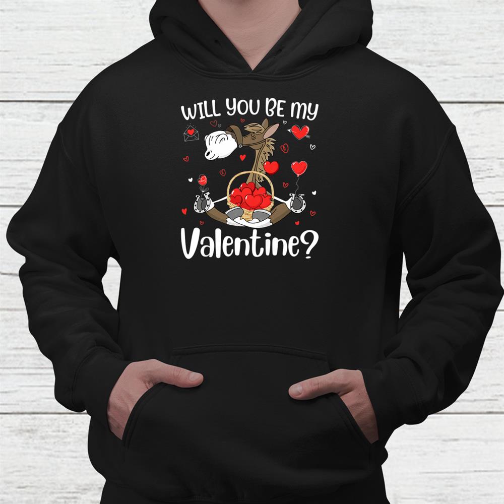 Horse Valentine Will You Be My Valentine Yoga Cute Heart Shirt Horse Valentine Will You Be My Valentine Yoga Cute Heart Shirt