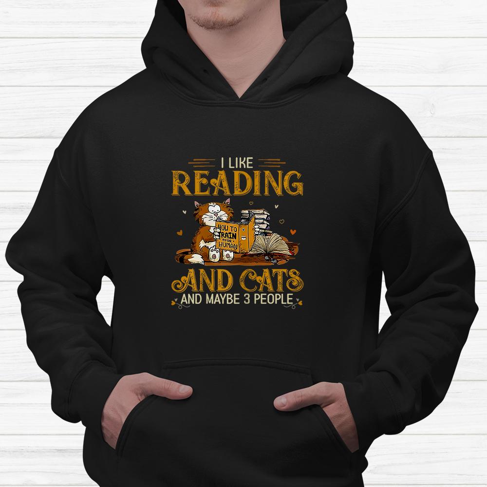 I Like Coffee Cats Books And Maybe 3 People Reading Shirt I Like Coffee Cats Books And Maybe 3 People Reading Shirt