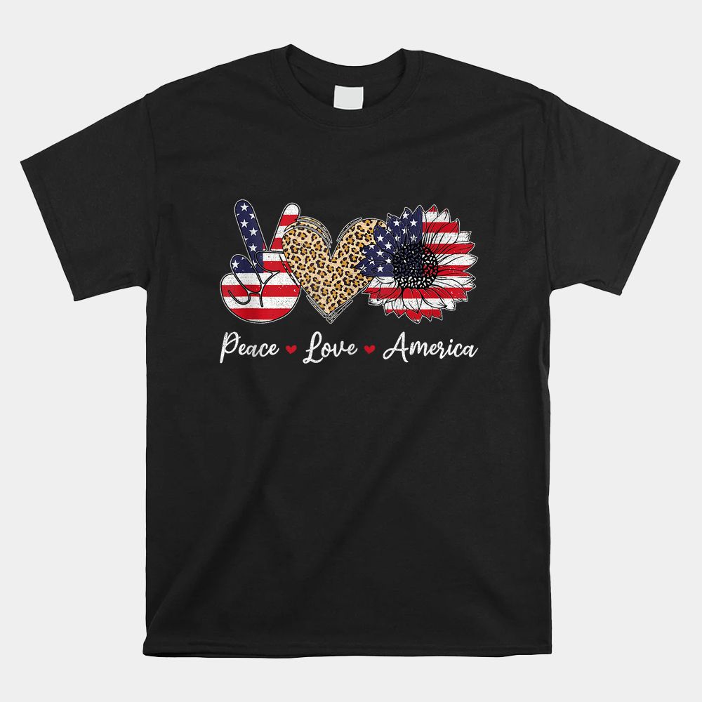 Leopard Heart Sunflower Family Shirt Leopard Heart Sunflower Family Shirt