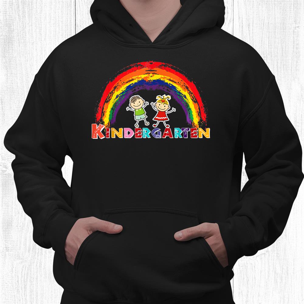 Leopard Rainbow Kindergarten Teacher First Day Of School Shirt Leopard Rainbow Kindergarten Teacher First Day Of School Shirt