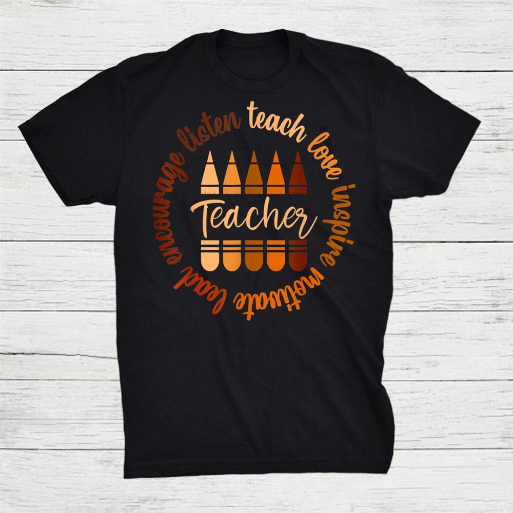 Listen Love Teach Afro Black History Month Melanin Teacher Shirt Listen Love Teach Afro Black History Month Melanin Teacher Shirt