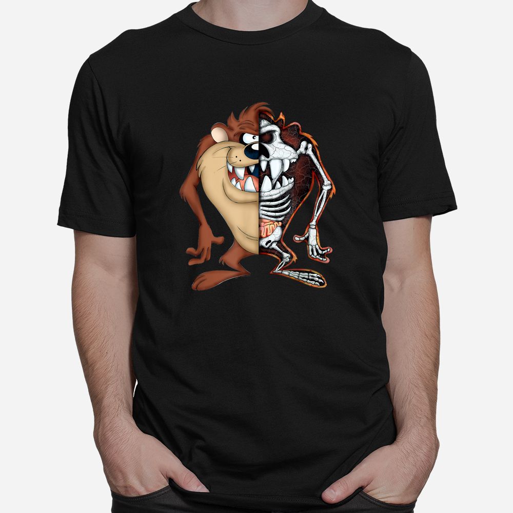 Looney Tunes Taz Half Skeleton Shirt Looney Tunes Taz Half Skeleton Shirt