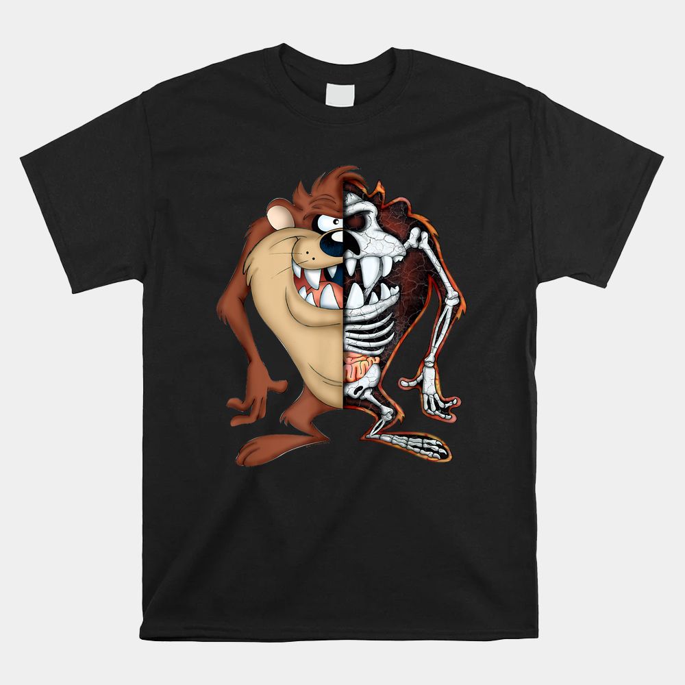 Looney Tunes Taz Half Skeleton Shirt Looney Tunes Taz Half Skeleton Shirt