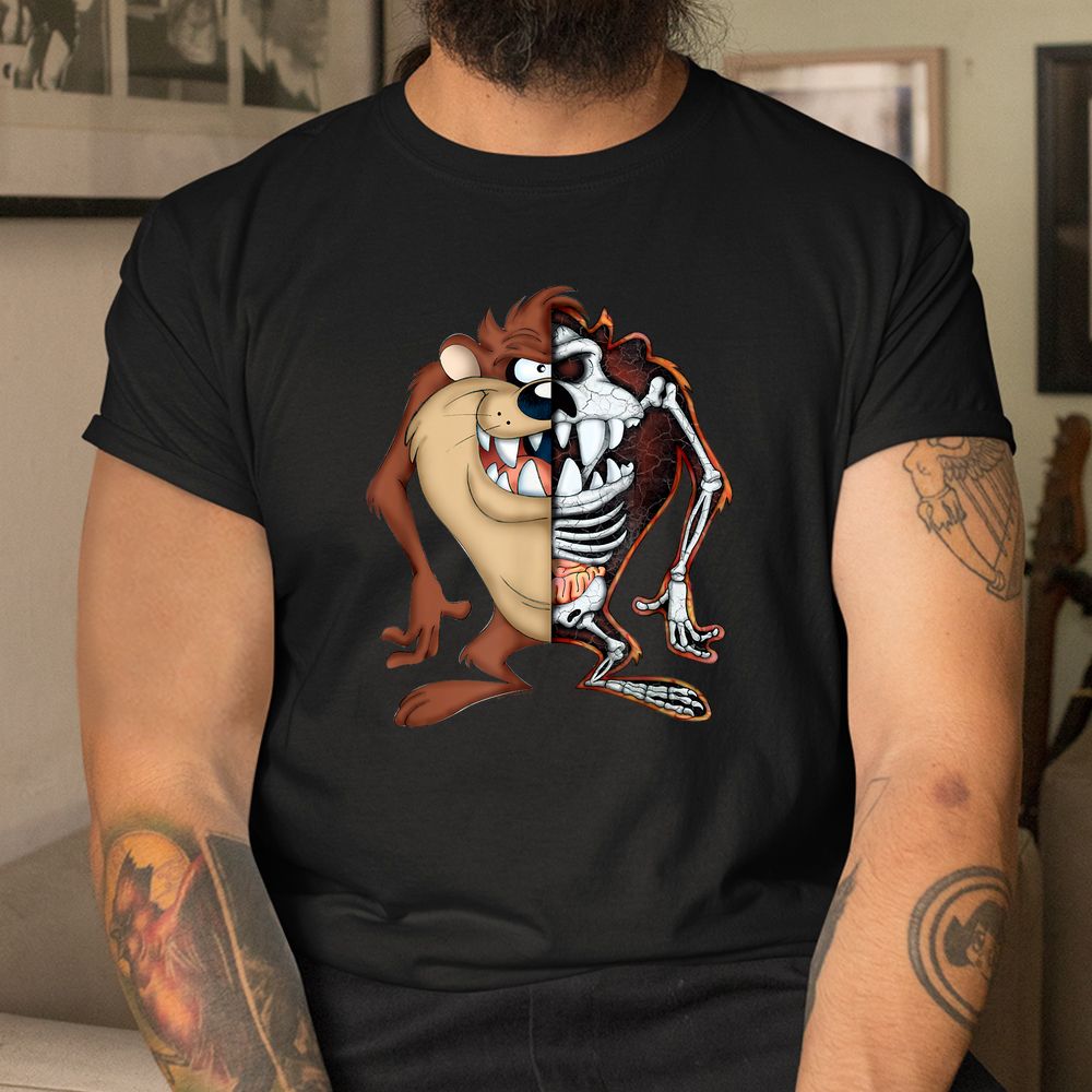 Looney Tunes Taz Half Skeleton Shirt Looney Tunes Taz Half Skeleton Shirt