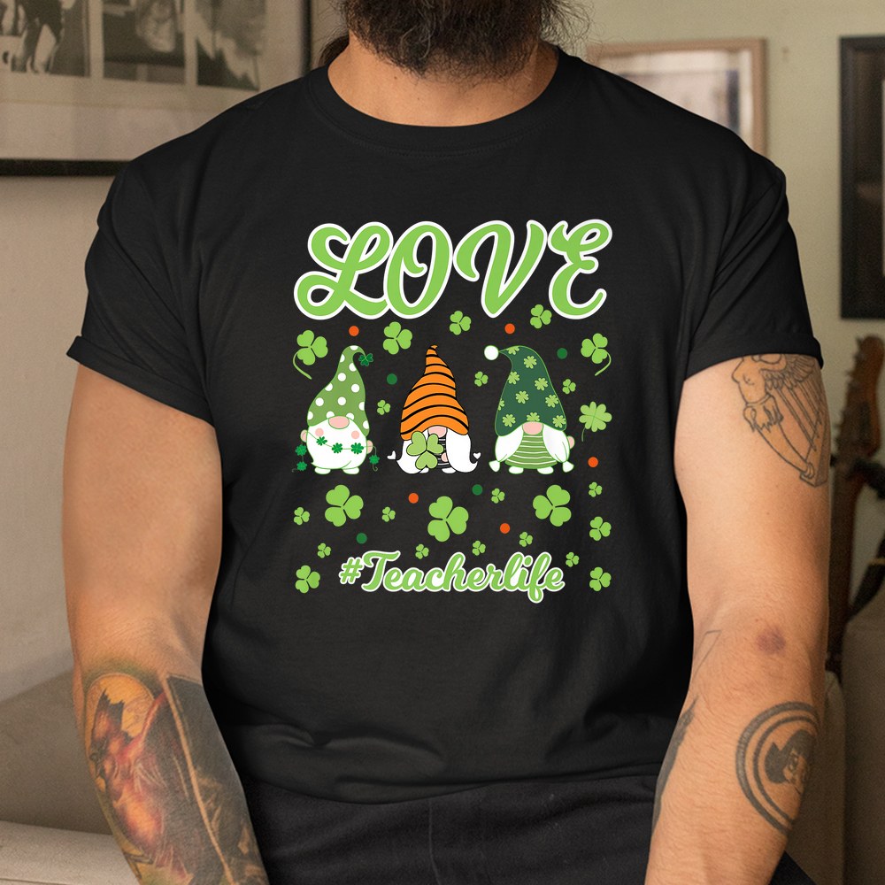 Love Gnome Teacher Squad St Patricks Day Shamrock Pre-k Grad Shirt Love Gnome Teacher Squad St Patricks Day Shamrock Pre-k Grad Shirt