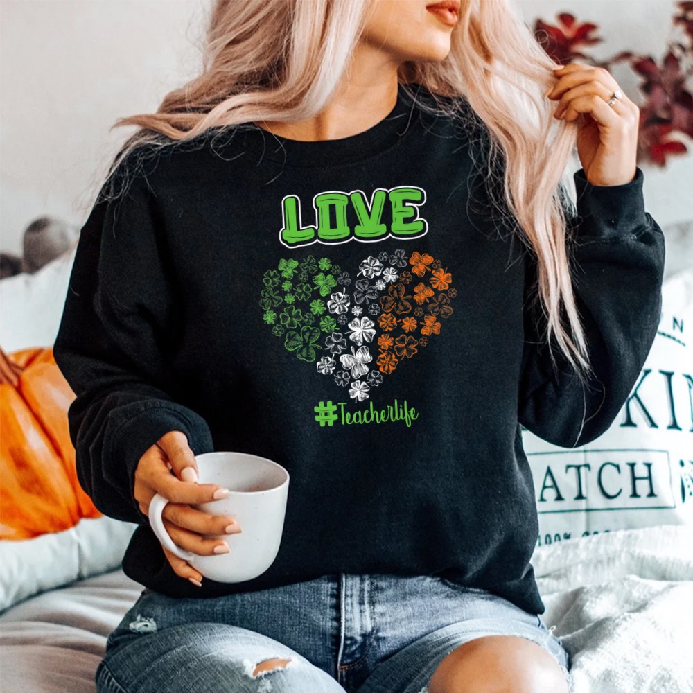 Love Teacher Life Happy St Patricks Day Gnome Shamrock Shirt Love Teacher Life Happy St Patricks Day Gnome Shamrock Shirt