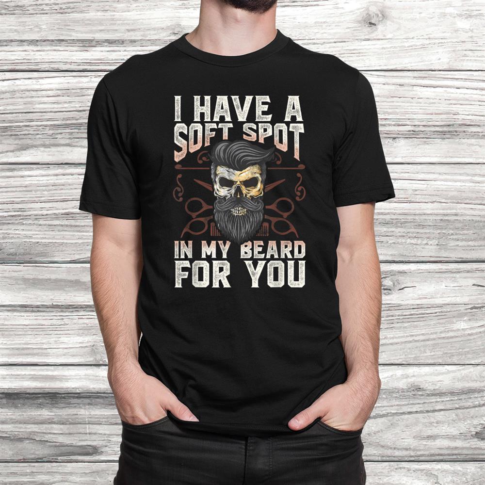 Barbers Beard Stylists Bearded Skull Art Quote Shirt