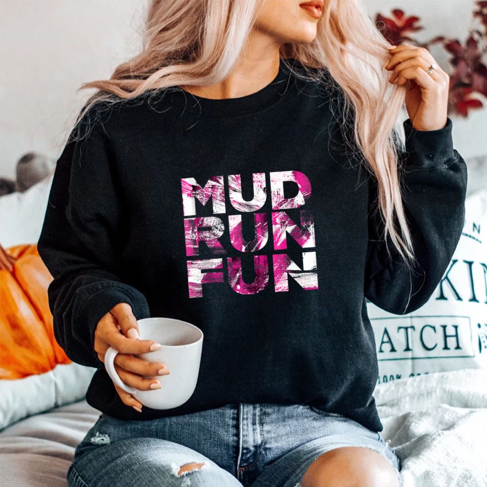 Mud Run Fun BRUSH Mudder PINK Trail Running And Mudding Shirt Mud Run Fun BRUSH Mudder PINK Trail Running And Mudding Shirt