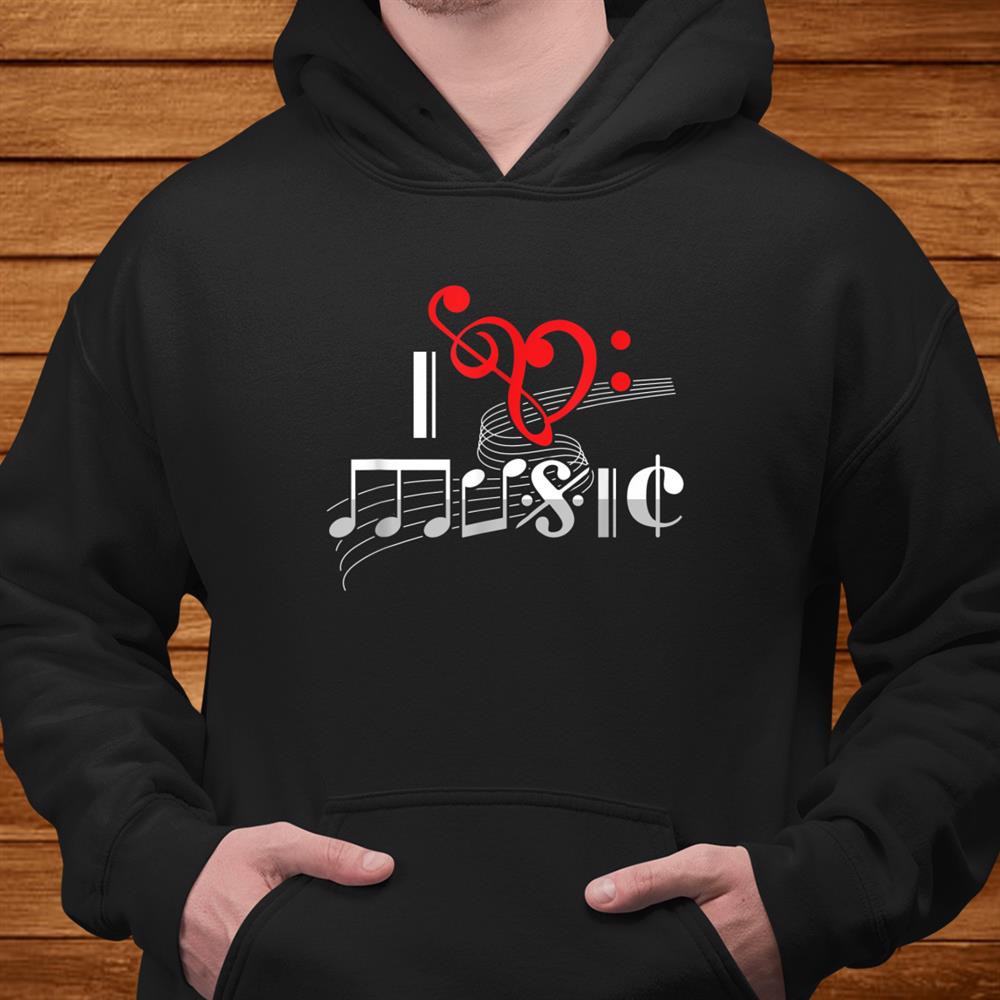 Music Lover Musician Instrumentalist Teacher I Love Music Shirt Music Lover Musician Instrumentalist Teacher I Love Music Shirt