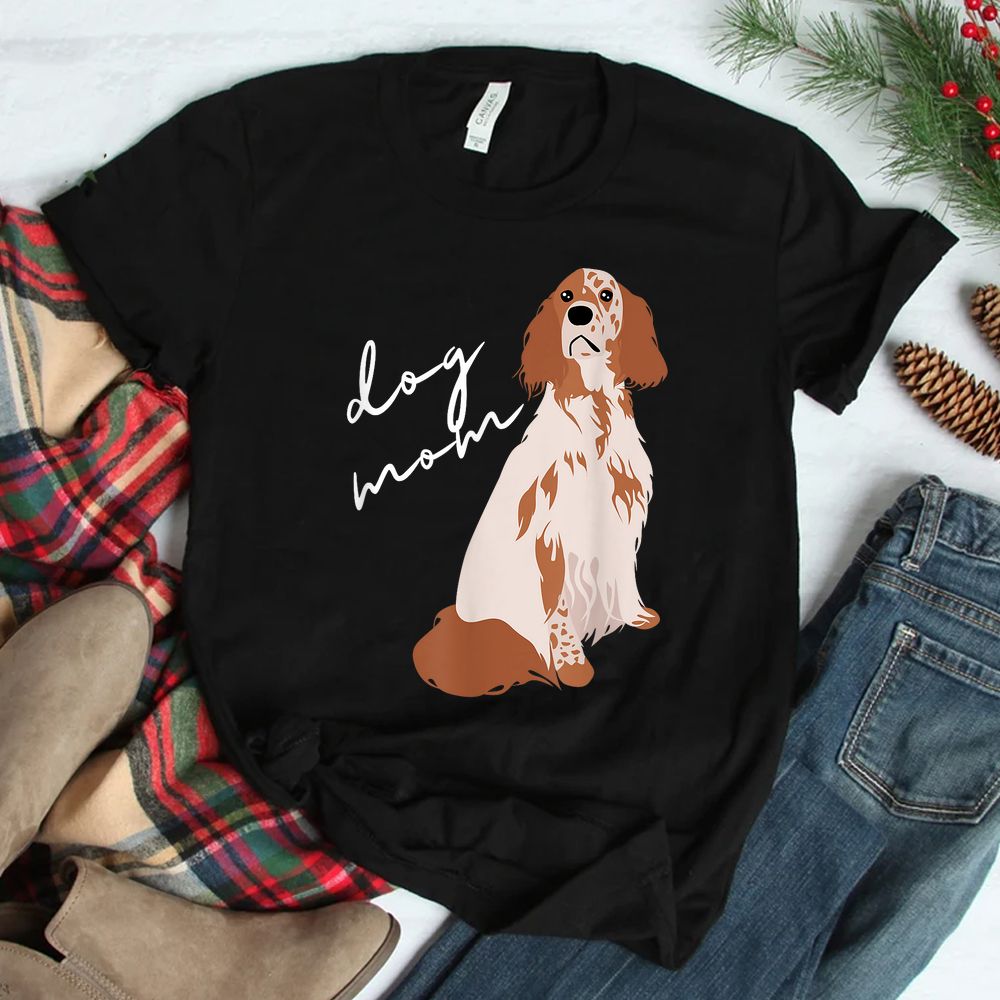 Orange Belton English Setter Dog Mom Shirt Orange Belton English Setter Dog Mom Shirt